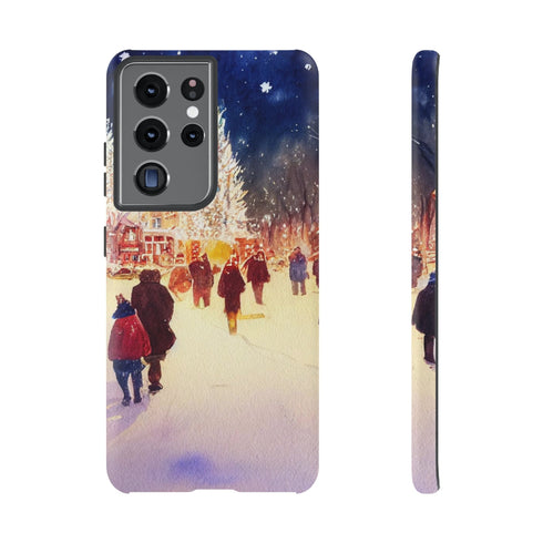 A Christmas Market in Denver Colorado - Impact Resistant Phone Case Samsung Galaxy S21 Ultra Matte